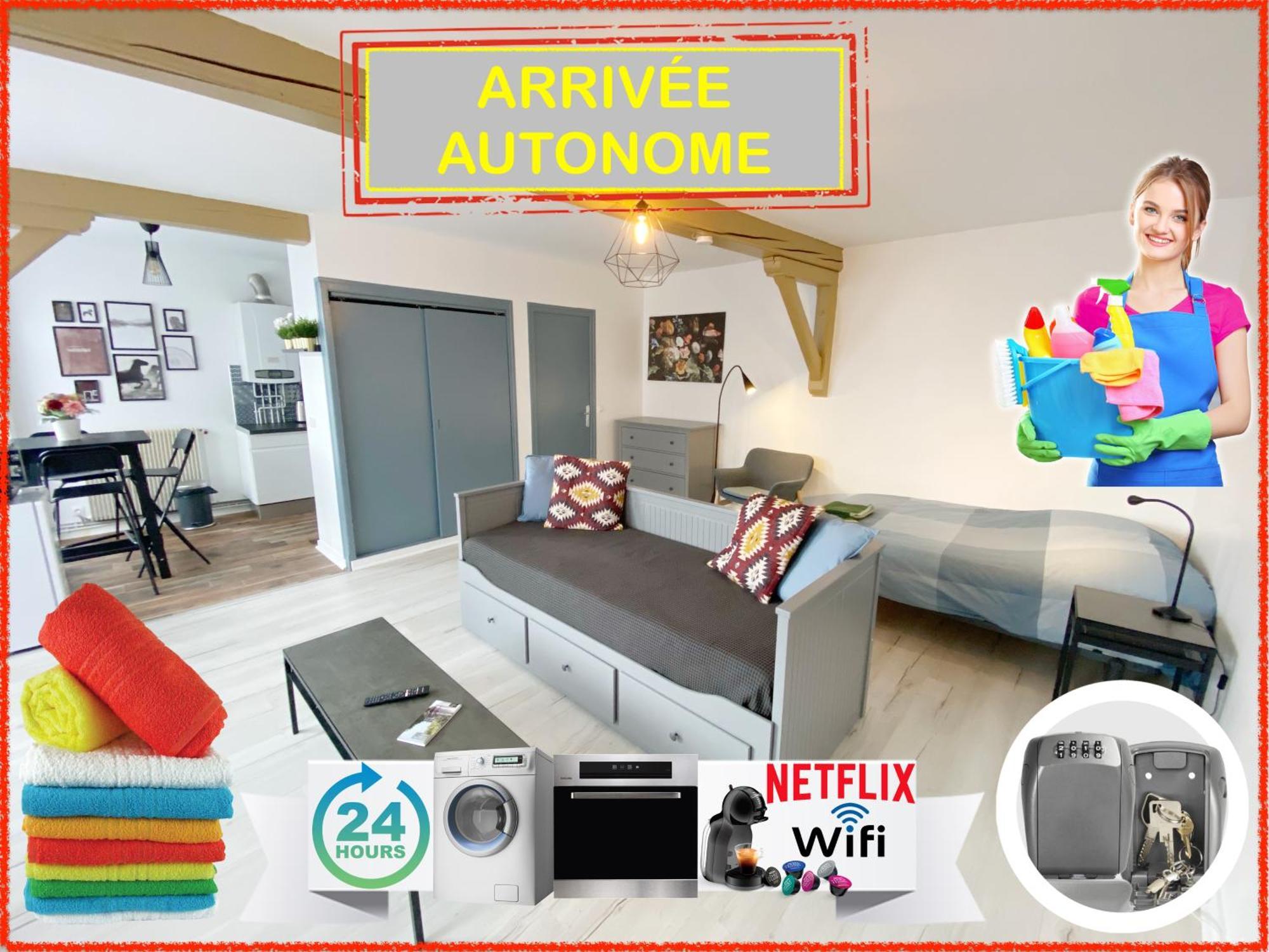 015 Chic & Cosy Studio 41M2 Hypercentre Wifi Smart Tv Netflix Saint-Etienne (Loire) Exterior foto